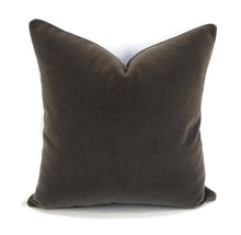 Load image into Gallery viewer, S. Harris Ankara Mohair Velvet in the color Teak Pillow Cover
