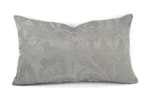 11" x 19.5" F. Schumacher Colette in the color Charcoal Lumbar Pillow Cover