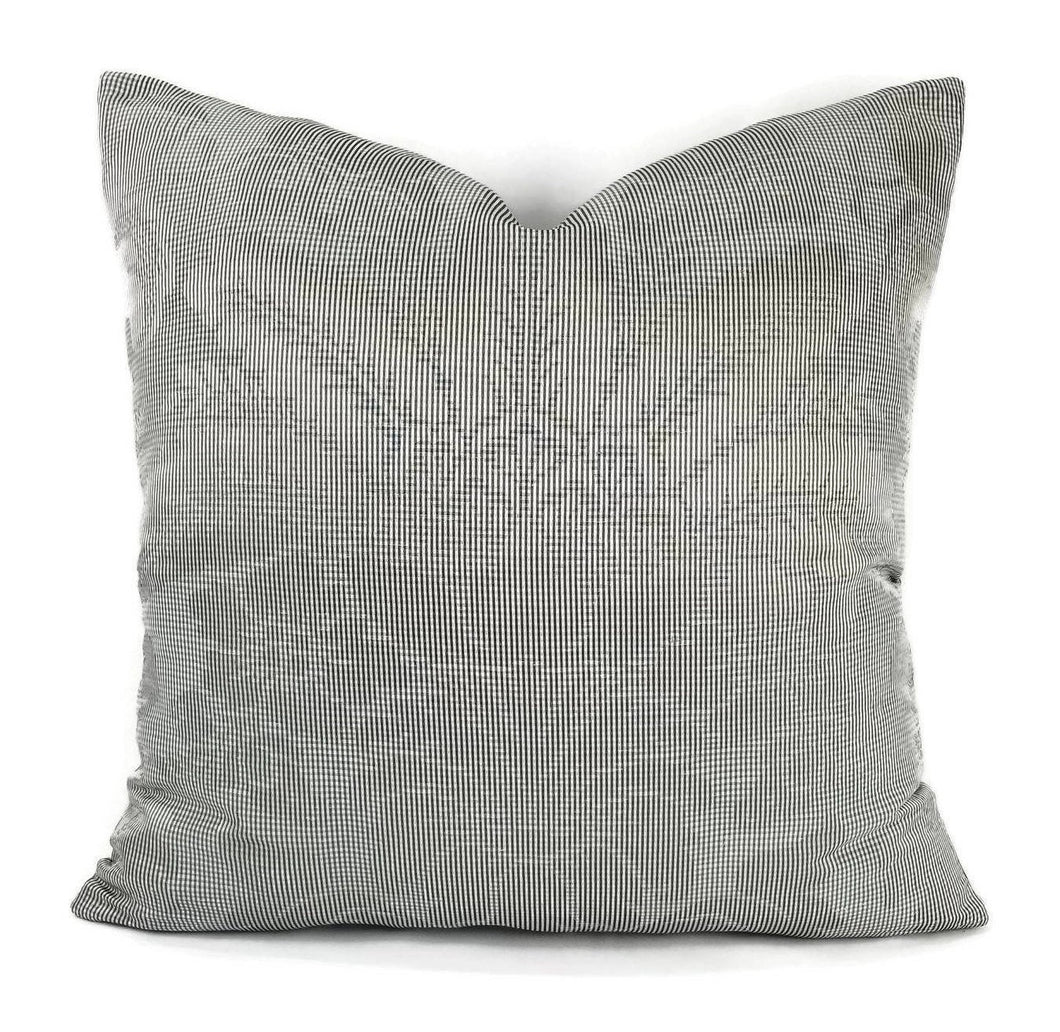 F. Schumacher Colette in the color Charcoal Pillow Cover