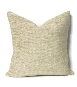 Schumacher Crafton Chenille in the color Cornsilk Pillow Cover