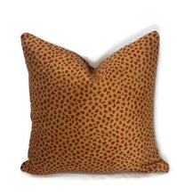 Load image into Gallery viewer, Manuel Canovas Safari in Gold and Red Pillow Cover
