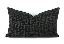 Load image into Gallery viewer, 13&quot; x 22&quot; Pindler Segovia in the color Ebony Lumbar Pillow Cover
