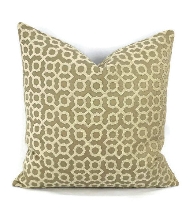 Jim Thompson Parterre in the color Sand Pillow Cover