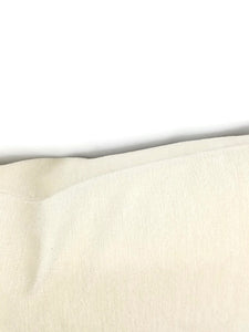 12.5" x 22" Solid Cream Chenille Lumbar Pillow Cover