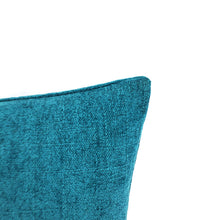 Load image into Gallery viewer, 15&quot; x 23&quot; Kravet Solid Teal Chenille Large Lumbar Pillow Cover
