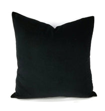 Load image into Gallery viewer, Solid Black Short Hair Velvet Pillow Cover - 20&quot; x 20&quot; Black Velvet Throw Pillow Cover
