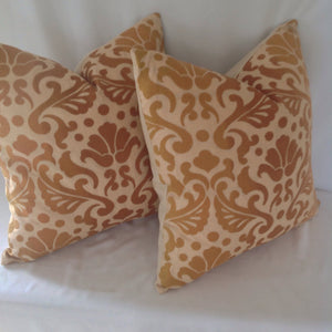 Hodsoll McKenzie Isolde Dark Gold Embroidered Pillow Cover